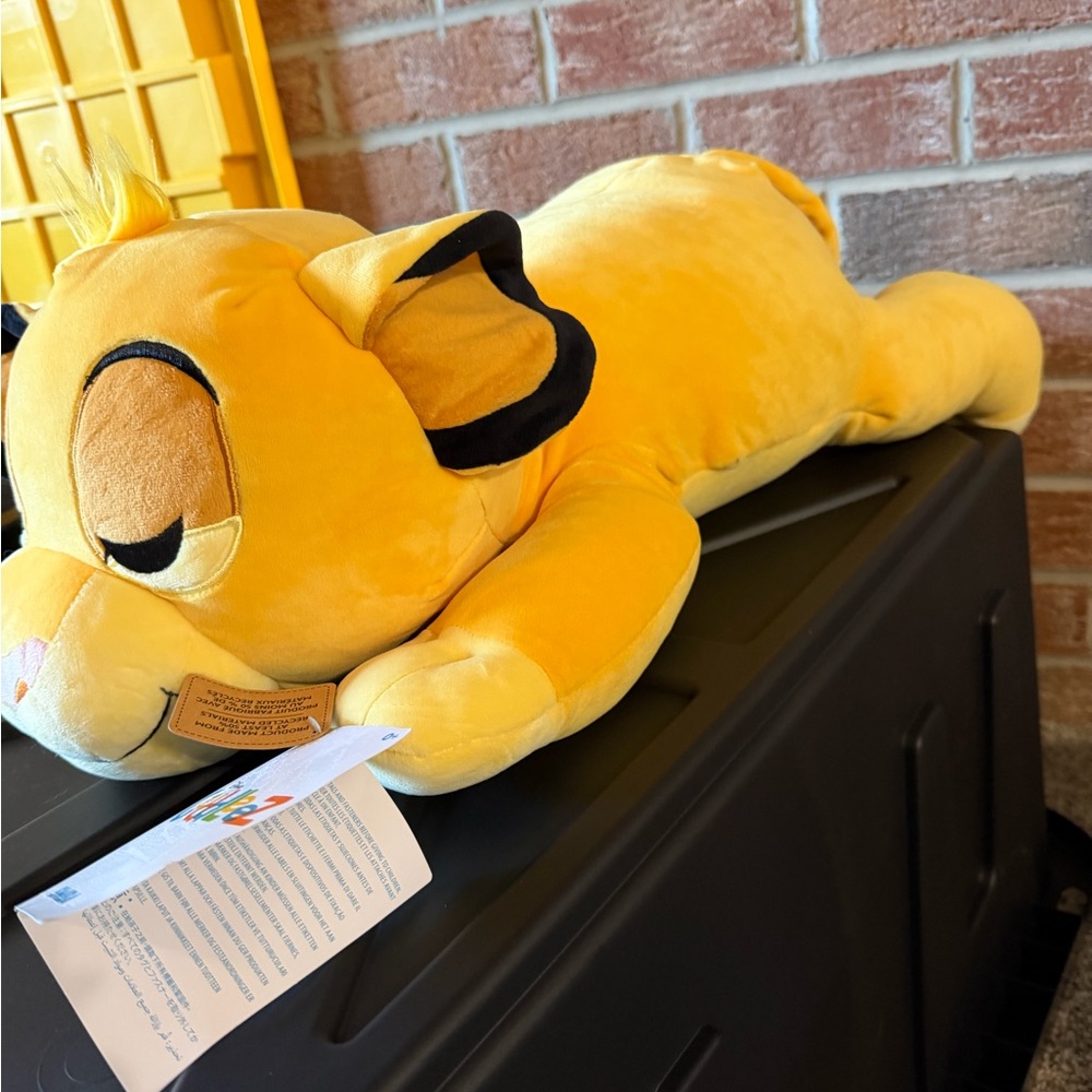 NEW NWT Disney Simba Plush Toy - Yellow Soft Cuddly Stuffed Animal - Picture 2 of 6